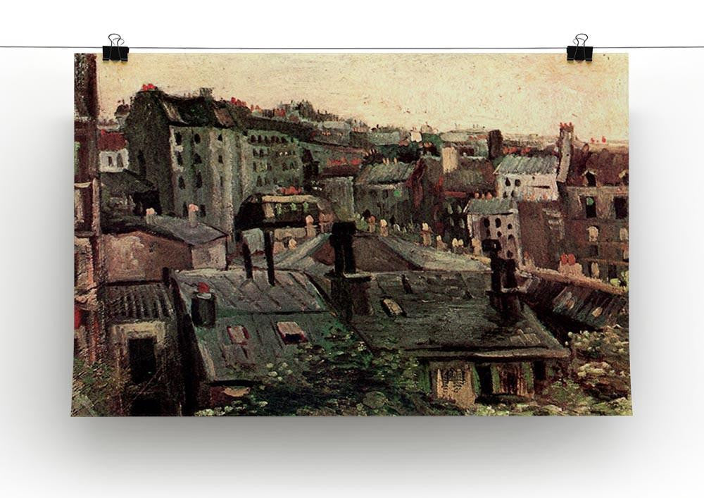View of Roofs and Backs of Houses by Van Gogh Canvas Print & Poster - Canvas Art Rocks - 2