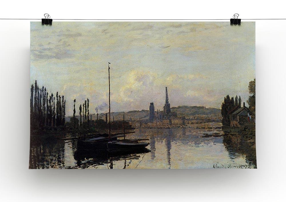 View of Rouen by Monet Canvas Print & Poster - Canvas Art Rocks - 2
