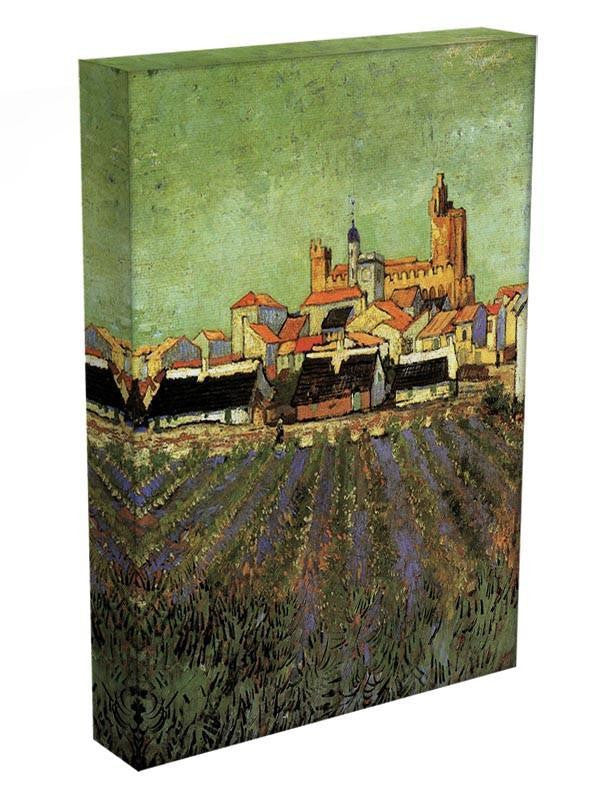 View of Saintes-Maries by Van Gogh Canvas Print & Poster - Canvas Art Rocks - 3