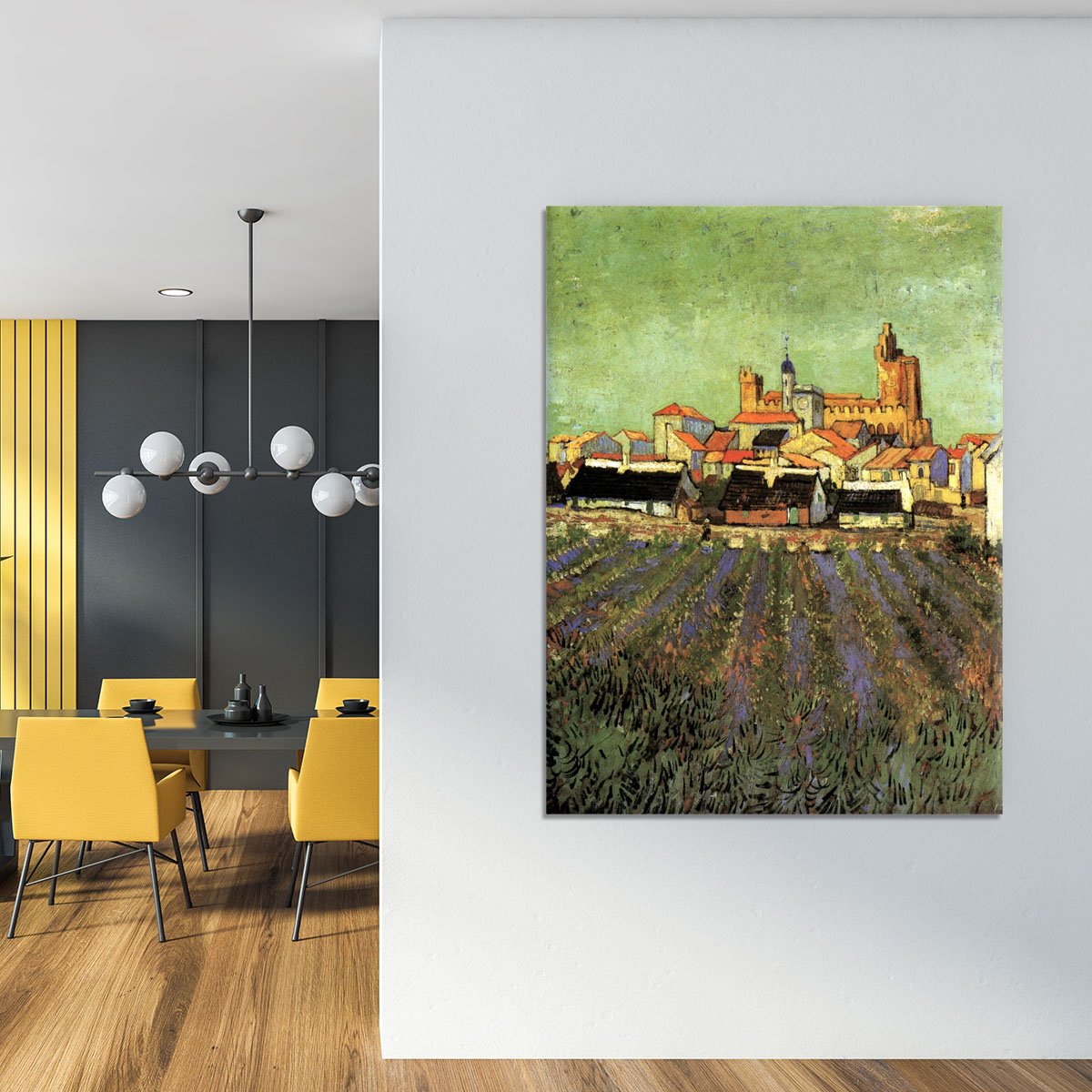 View of Saintes-Maries by Van Gogh Canvas Print or Poster