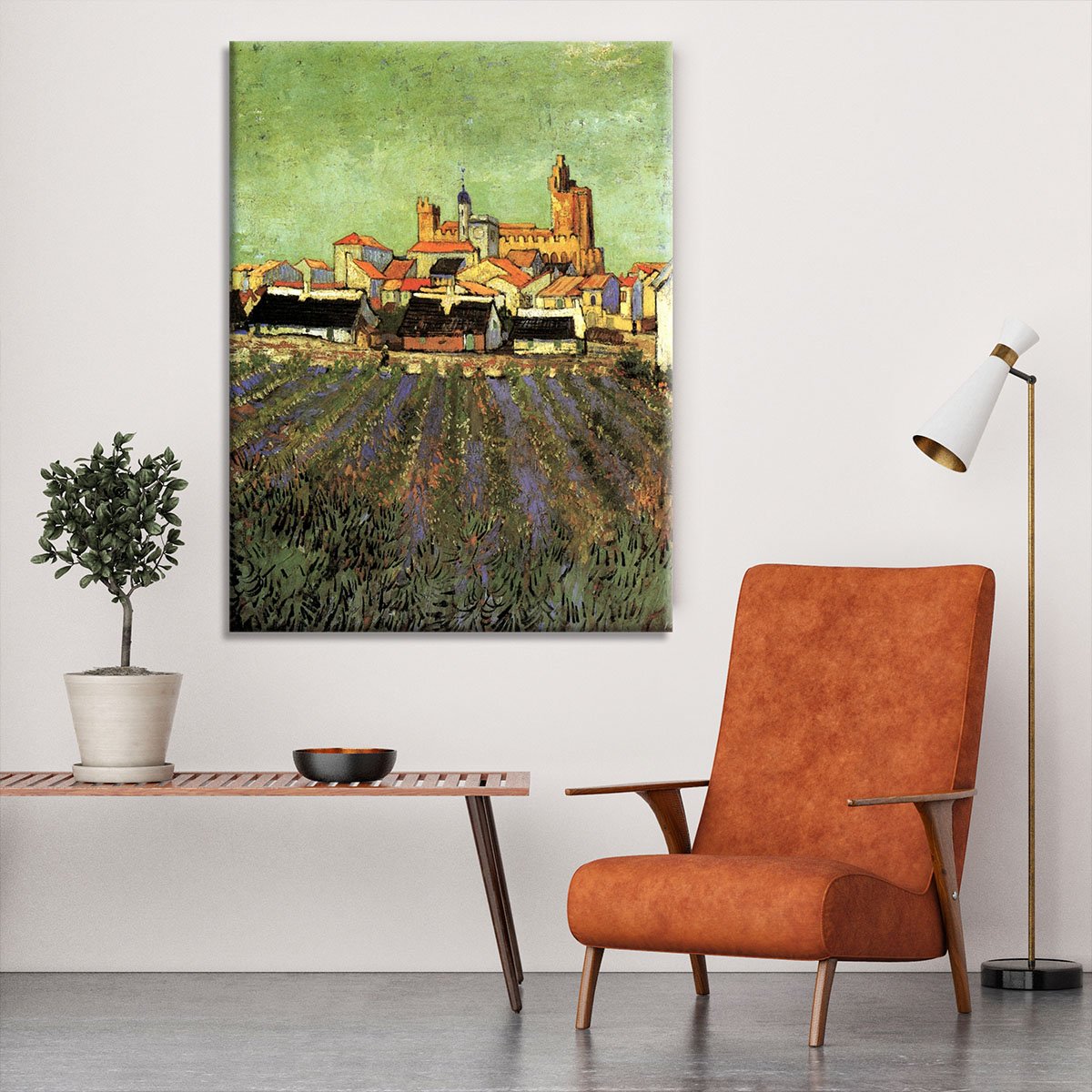 View of Saintes-Maries by Van Gogh Canvas Print or Poster