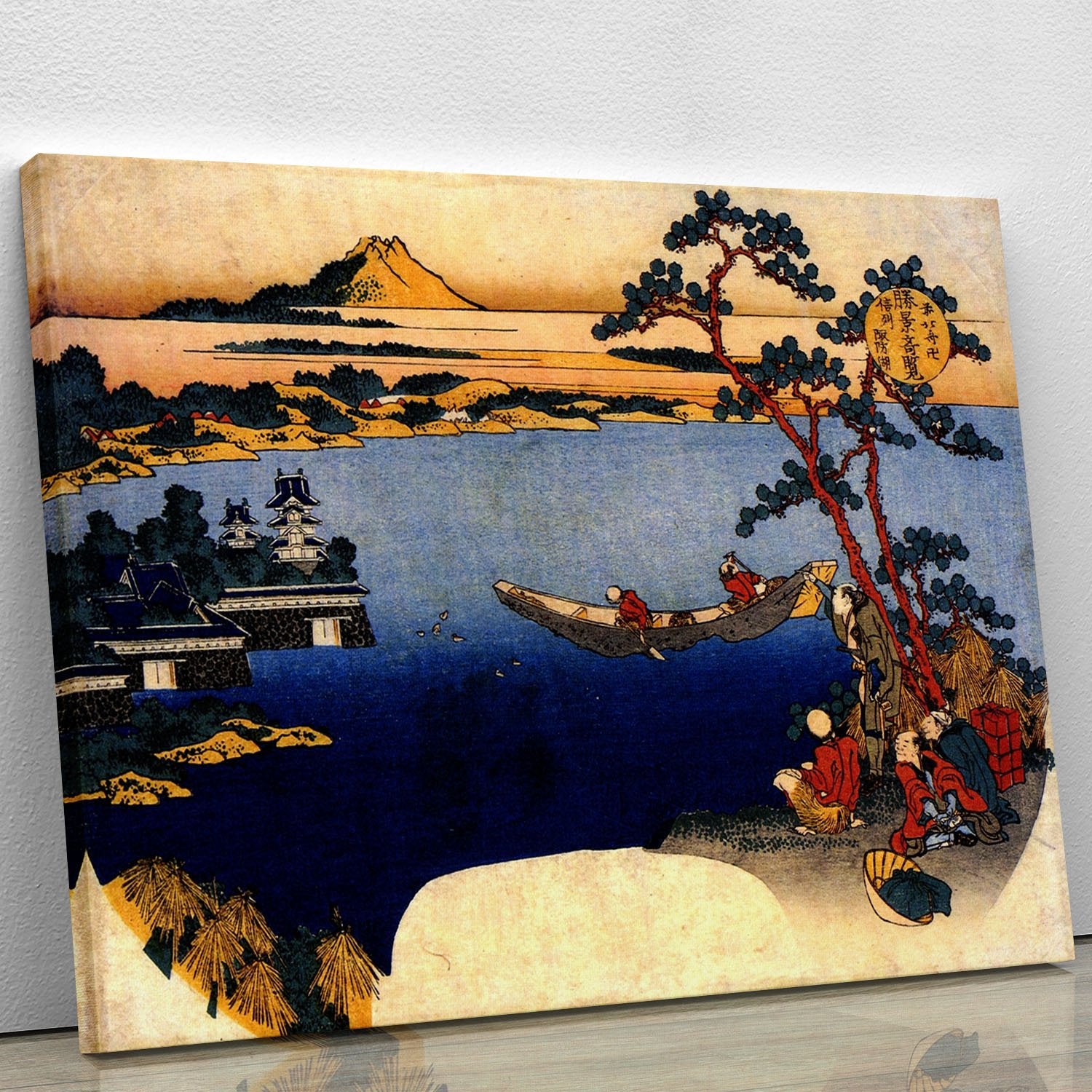 View of lake Suwa by Hokusai Canvas Print or Poster