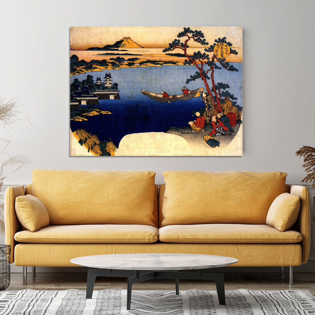 View of lake Suwa by Hokusai Canvas Print or Poster - Canvas Art Rocks - 4