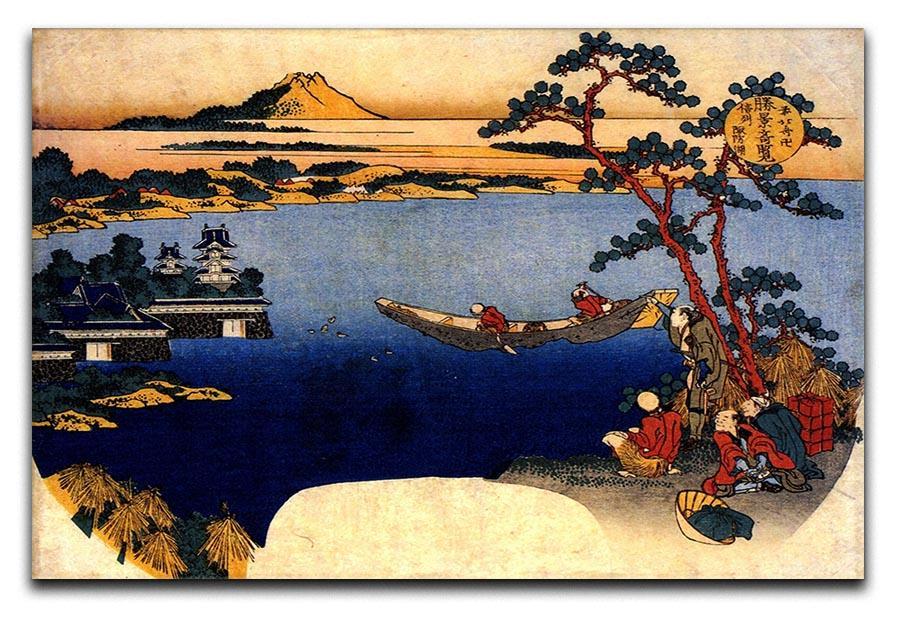 View of lake Suwa by Hokusai Canvas Print or Poster  - Canvas Art Rocks - 1