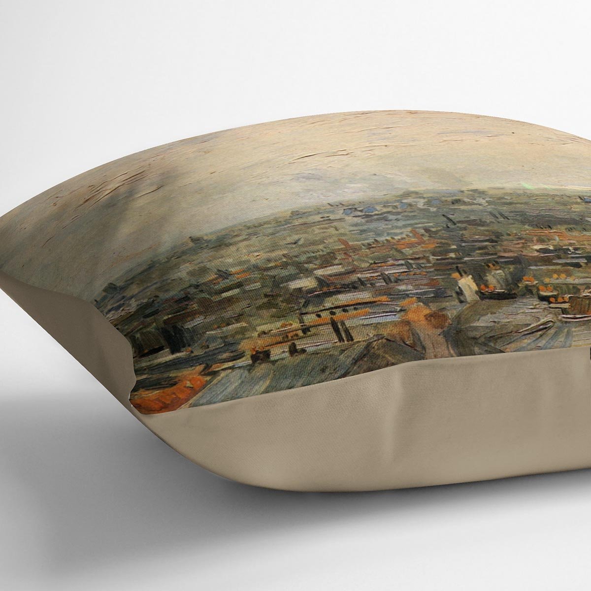 View of paris from Montmarte by Van Gogh Throw Pillow