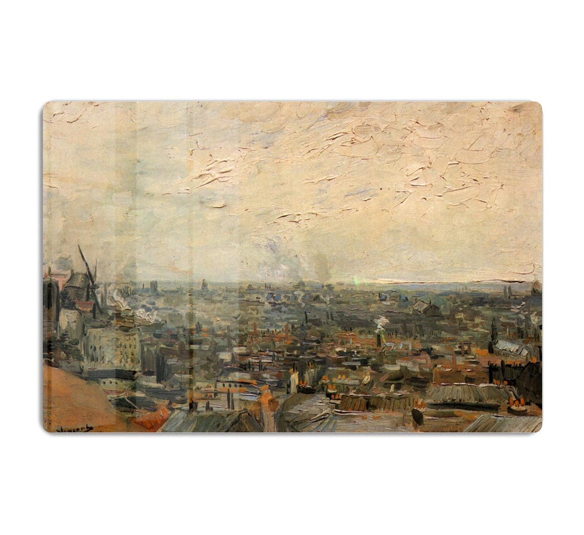 View of paris from Montmarte by Van Gogh HD Metal Print