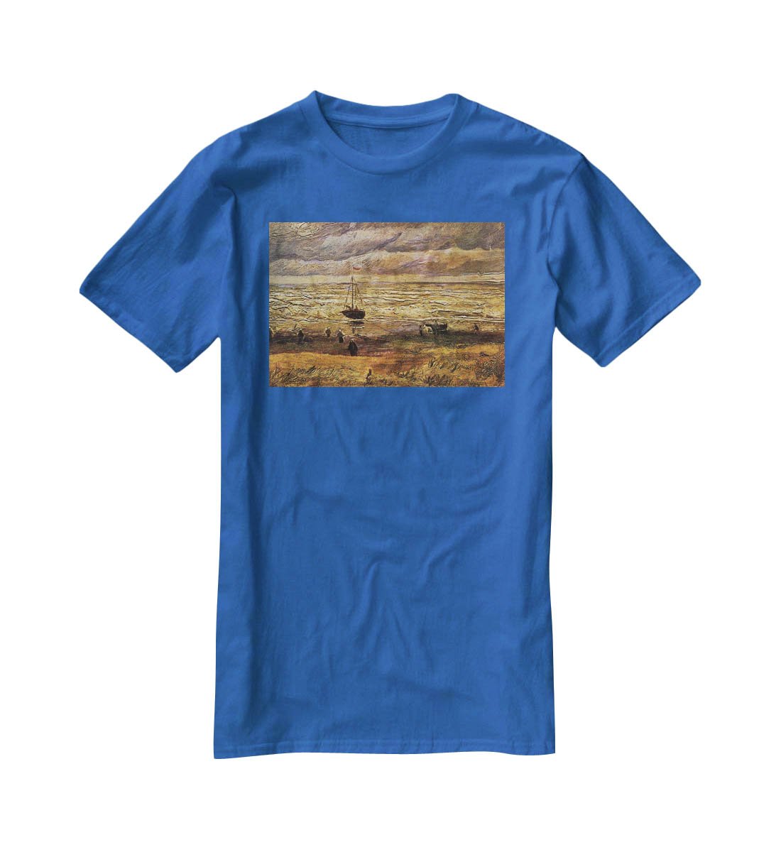 View of the Sea at Scheveningen by Van Gogh T-Shirt - Canvas Art Rocks - 2