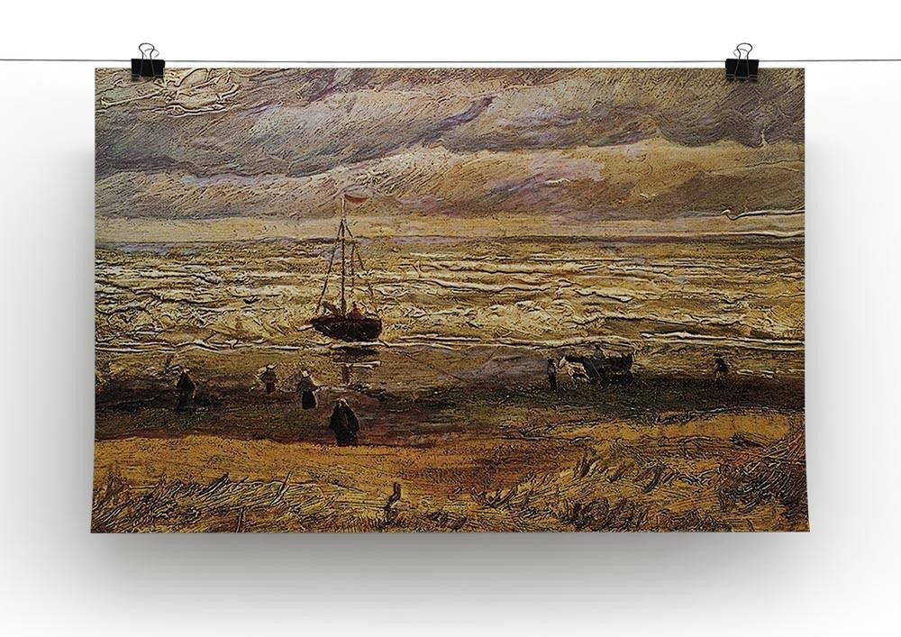View of the Sea at Scheveningen by Van Gogh Canvas Print & Poster - Canvas Art Rocks - 2