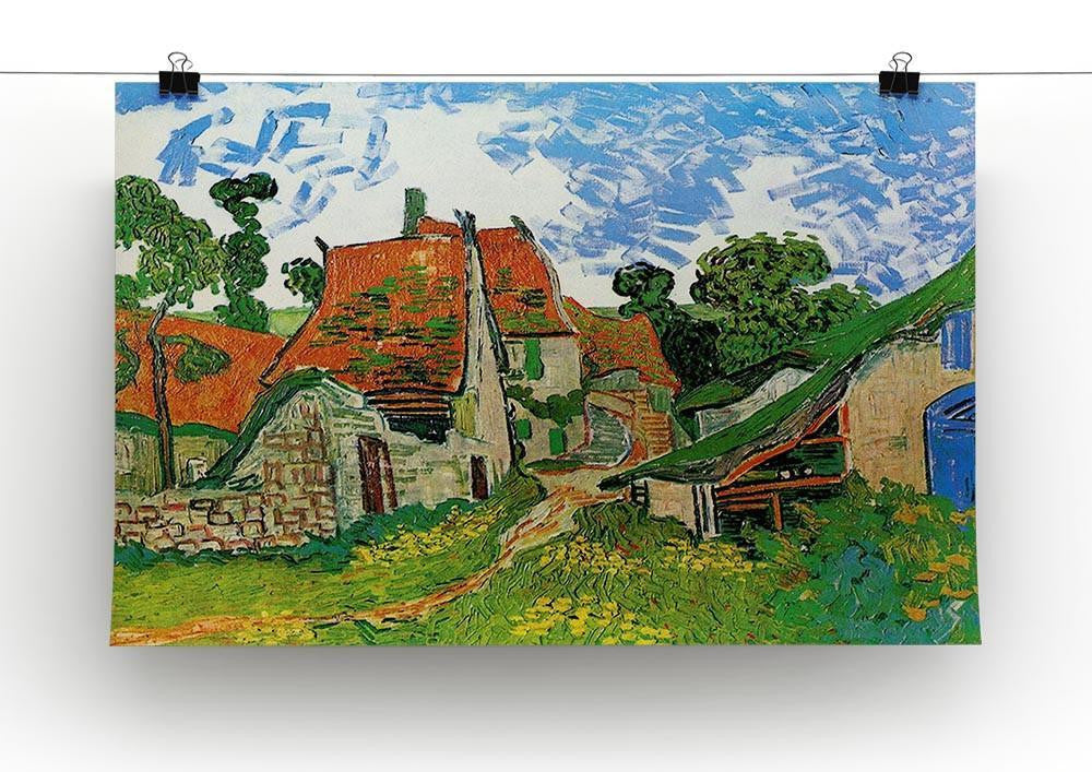 Village Street in Auvers by Van Gogh Canvas Print & Poster - Canvas Art Rocks - 2