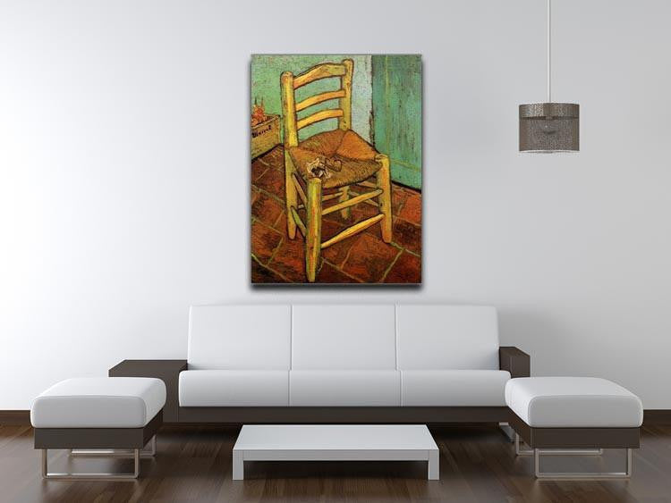 Vincent's Chair with His Pipe by Van Gogh Canvas Print & Poster - Canvas Art Rocks - 4
