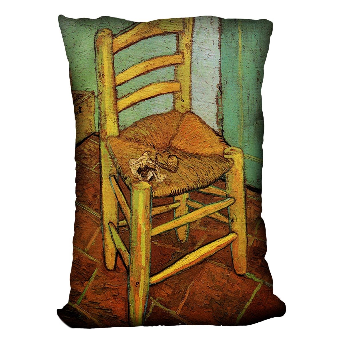 Vincent's Chair with His Pipe by Van Gogh Throw Pillow