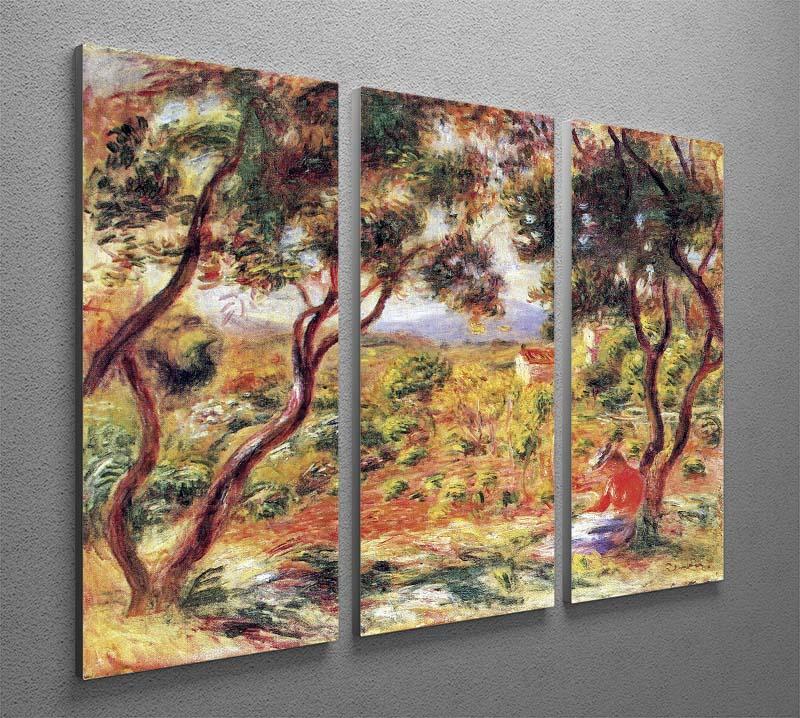 Vines at Cagnes by Renoir 3 Split Panel Canvas Print - Canvas Art Rocks - 2