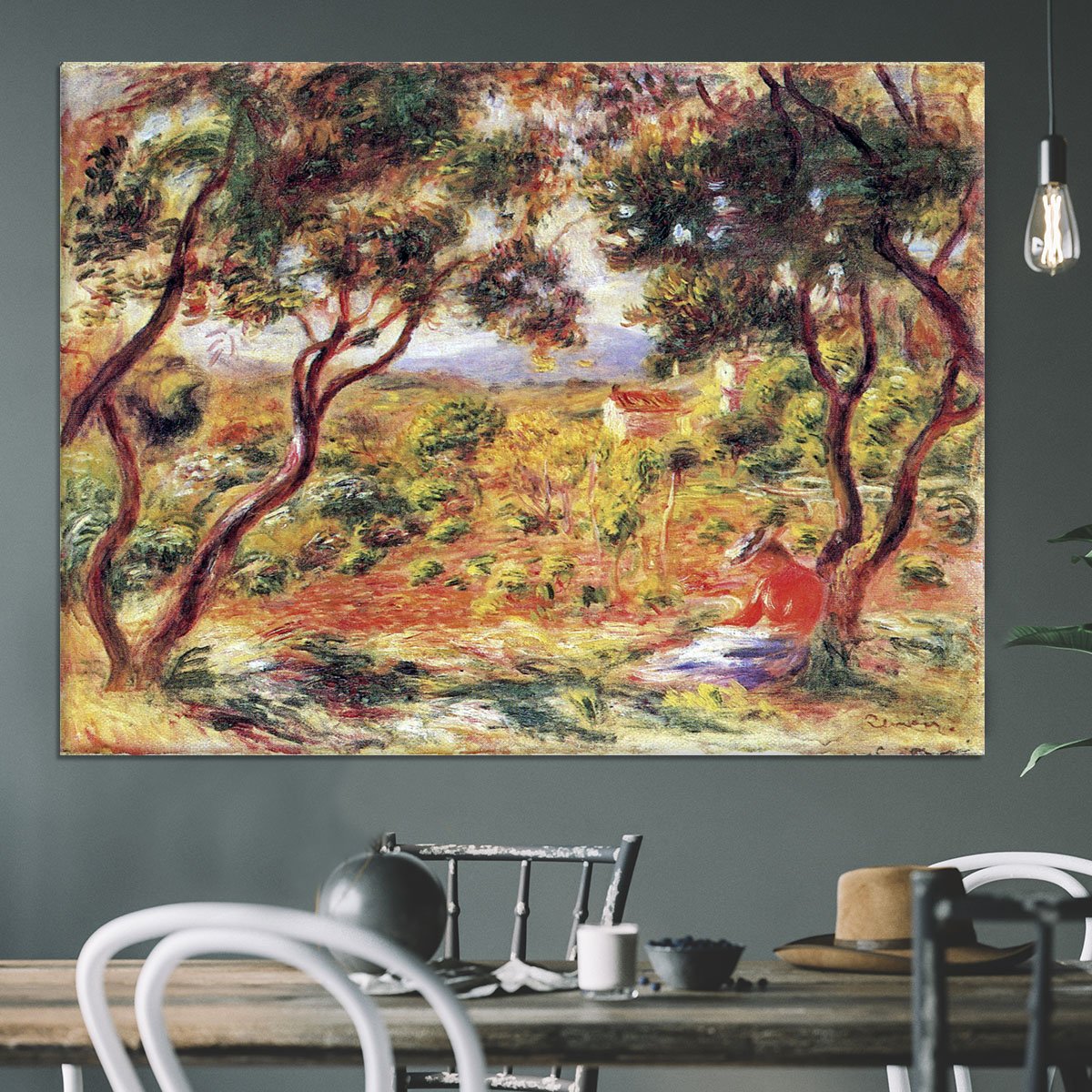 Vines at Cagnes by Renoir Canvas Print or Poster