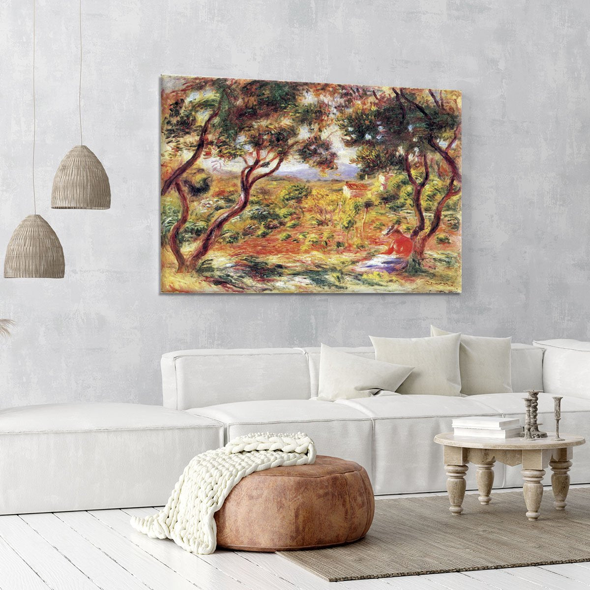 Vines at Cagnes by Renoir Canvas Print or Poster