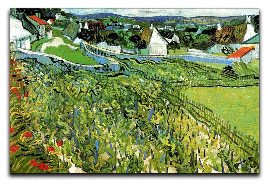 Vineyards with a View of Auvers by Van Gogh Canvas Print & Poster  - Canvas Art Rocks - 1