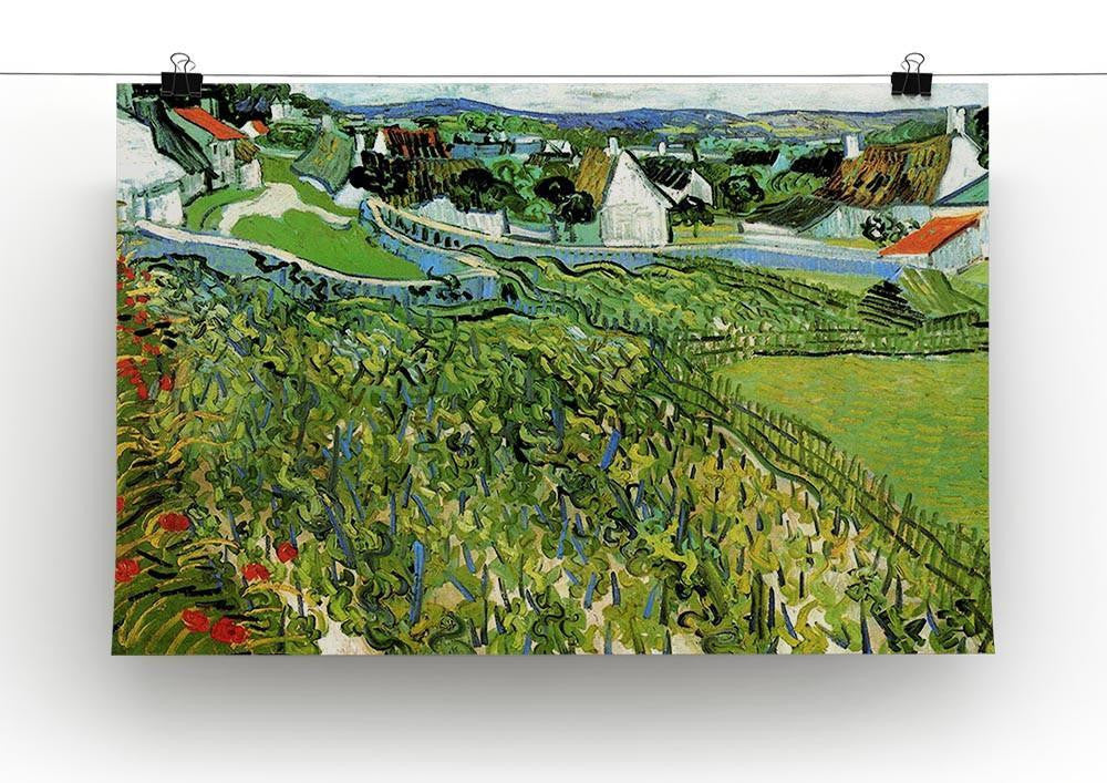 Vineyards with a View of Auvers by Van Gogh Canvas Print & Poster - Canvas Art Rocks - 2