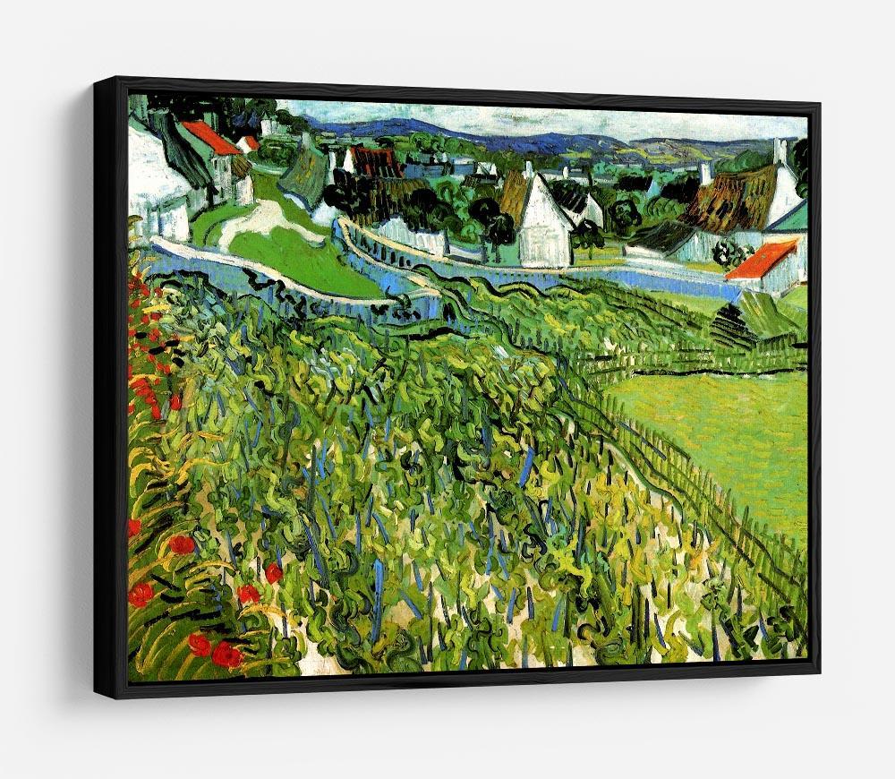 Vineyards with a View of Auvers by Van Gogh HD Metal Print