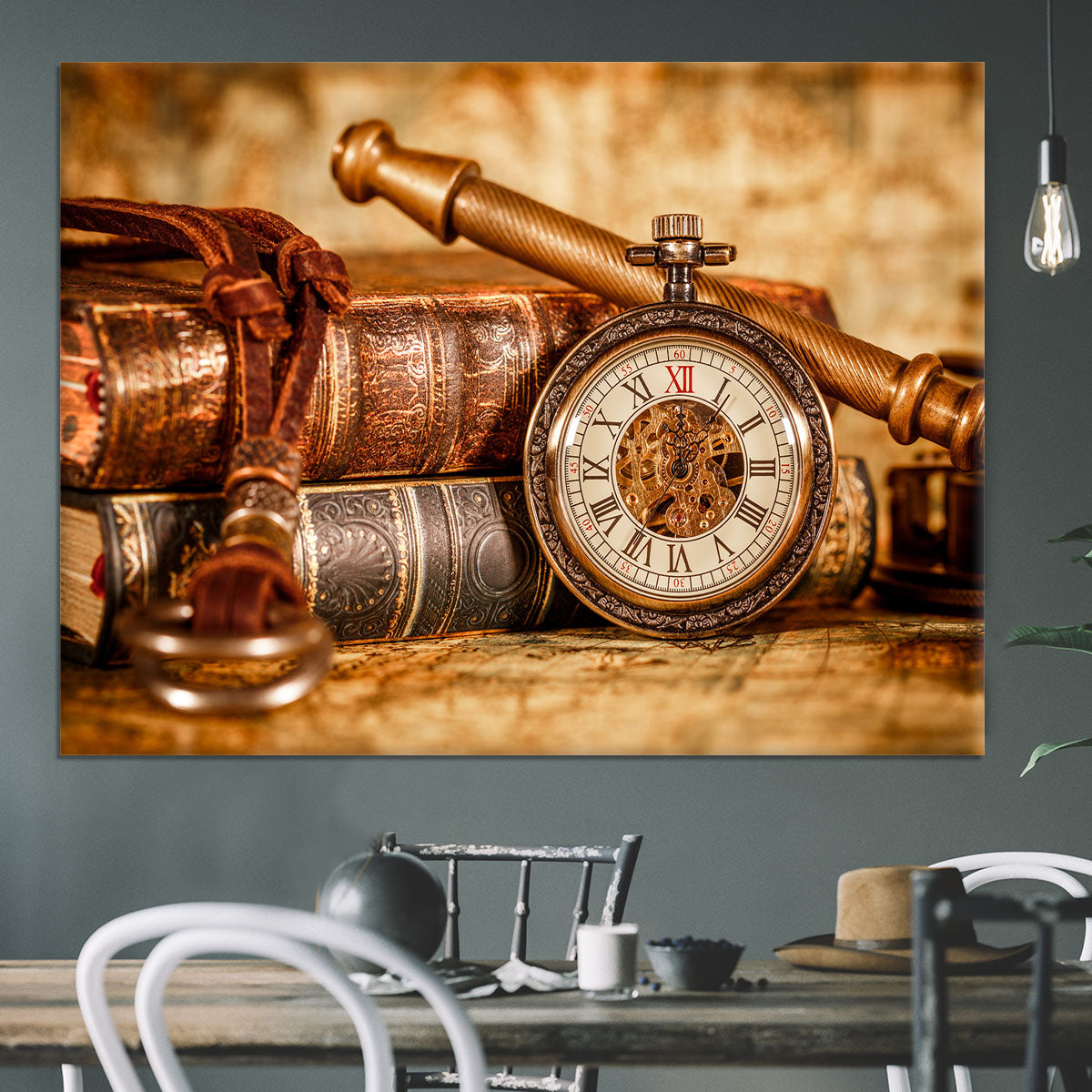 Vintage Antique pocket watch Canvas Print or Poster - Canvas Art Rocks - 3