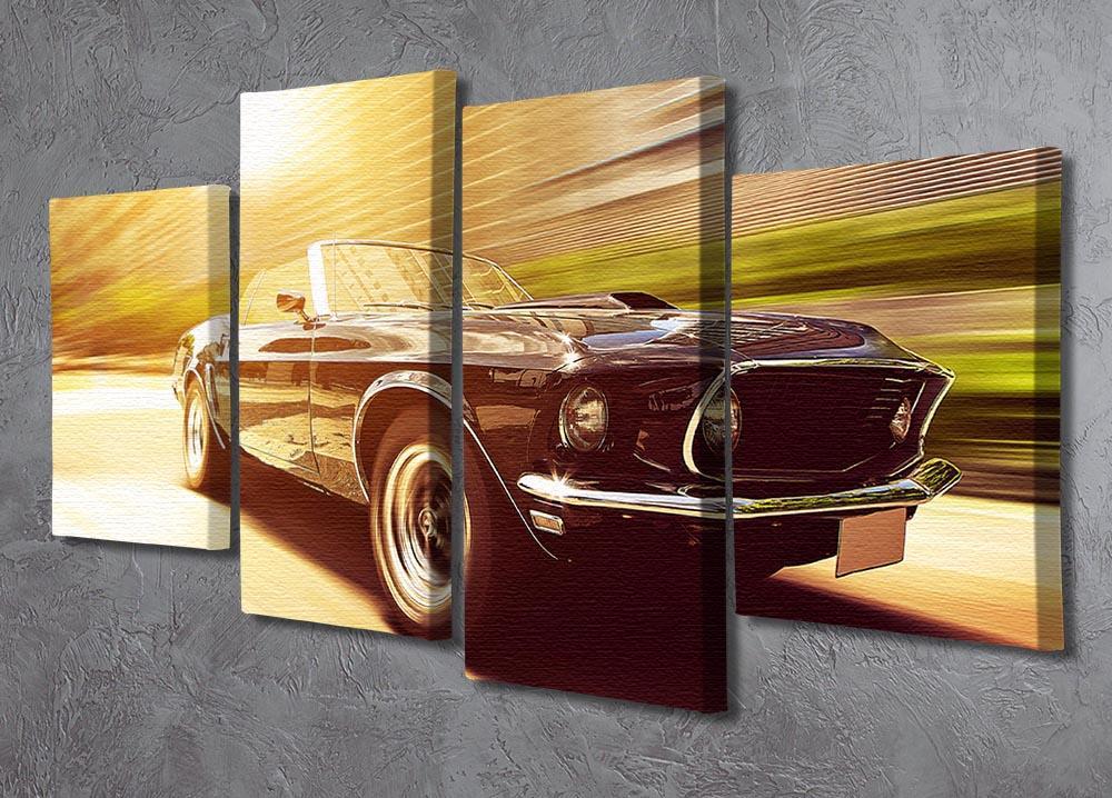 Vintage Car 4 Split Panel Canvas  - Canvas Art Rocks - 2