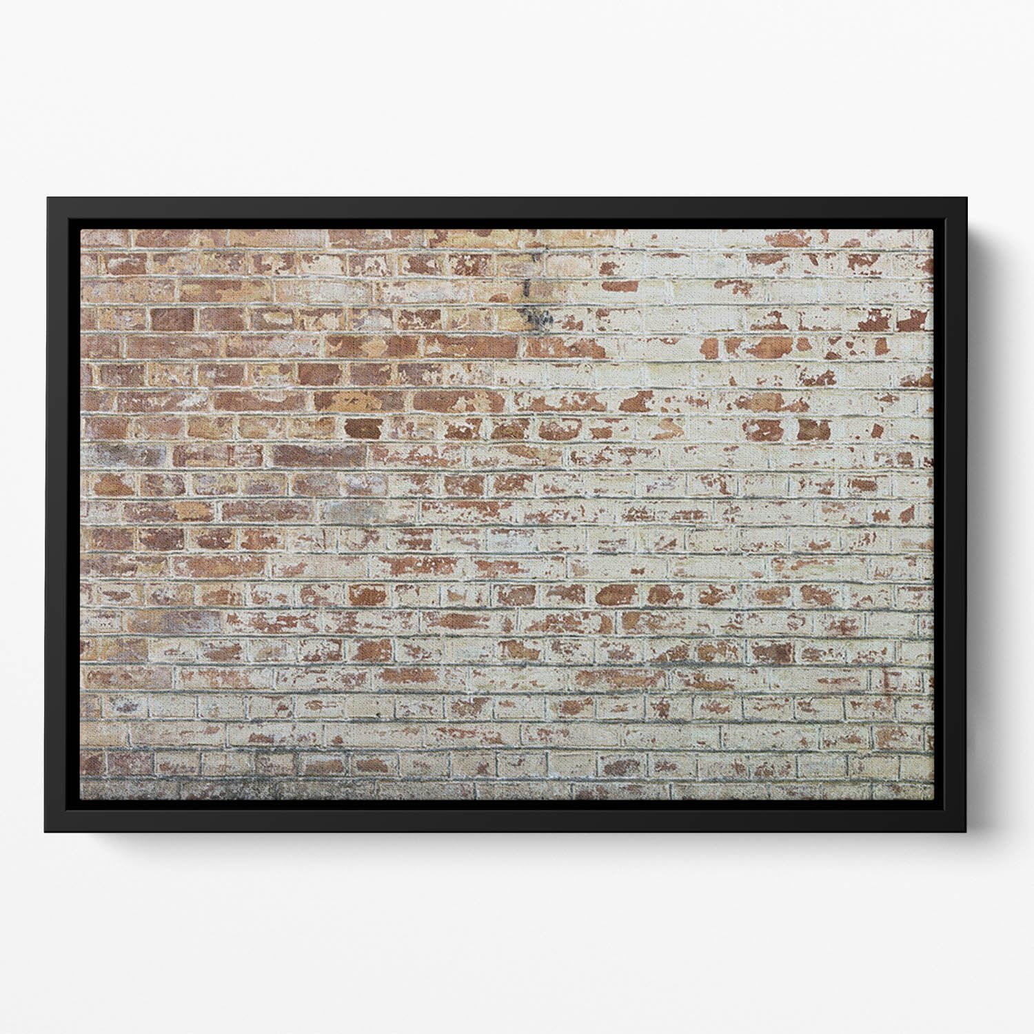 Vintage dirty brick wall Floating Framed Canvas