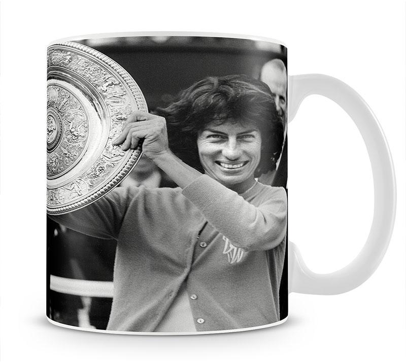 Virginia Wade tennis player Mug - Canvas Art Rocks - 1