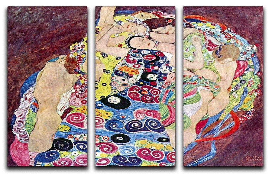 Virgins by Klimt 3 Split Panel Canvas Print - Canvas Art Rocks - 1
