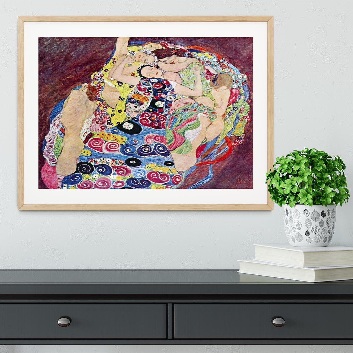 Virgins by Klimt Framed Print - Canvas Art Rocks - 3