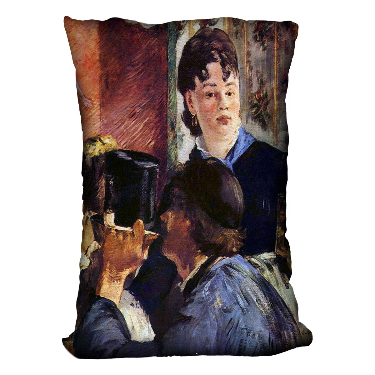 Waitress by Manet Throw Pillow