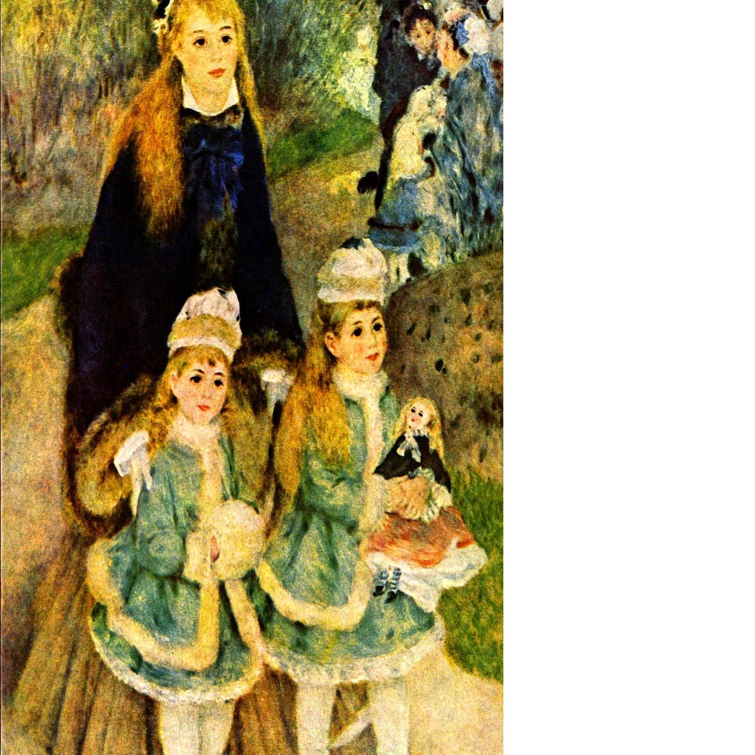 Walk by Renoir Floating Framed Canvas