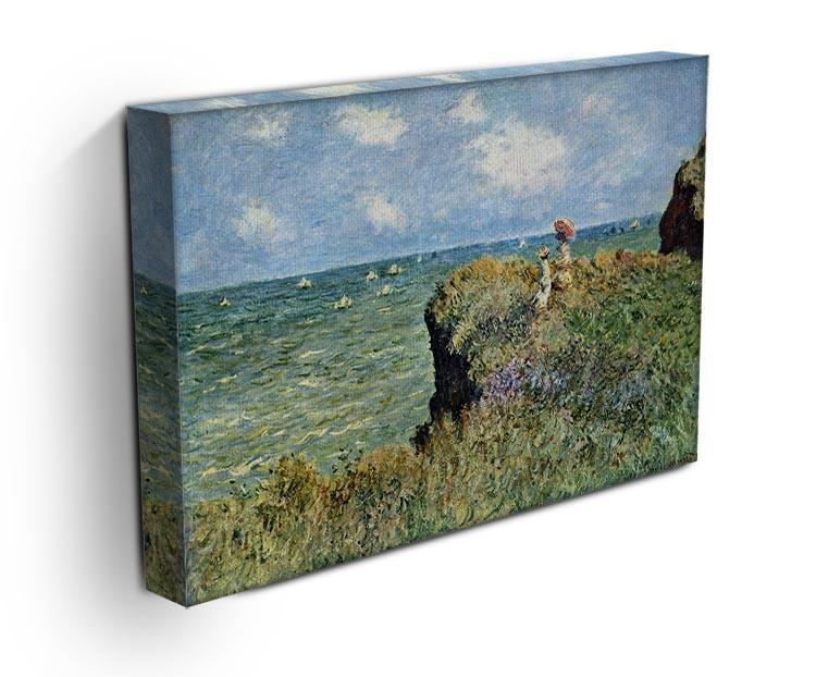 Walk on the cliffs by Monet Canvas Print & Poster - Canvas Art Rocks - 3