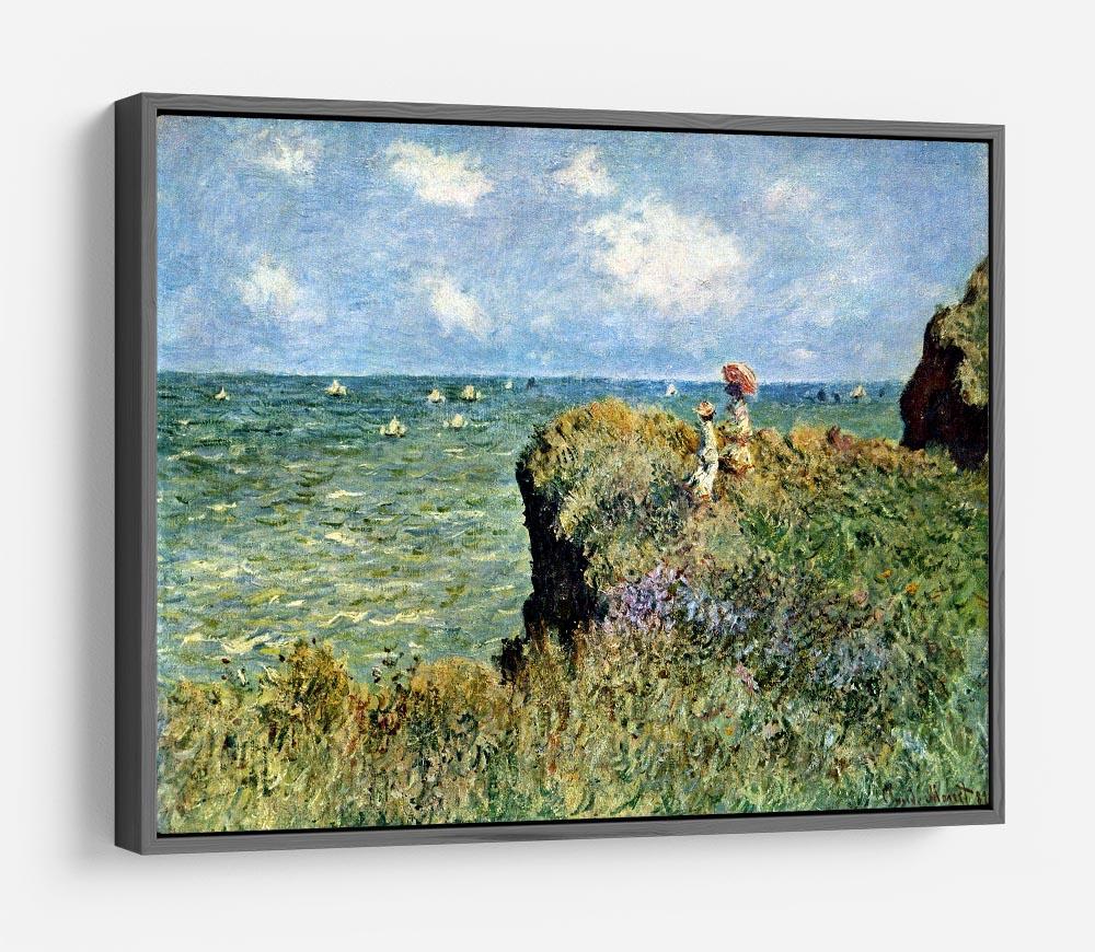 Walk on the cliffs by Monet HD Metal Print
