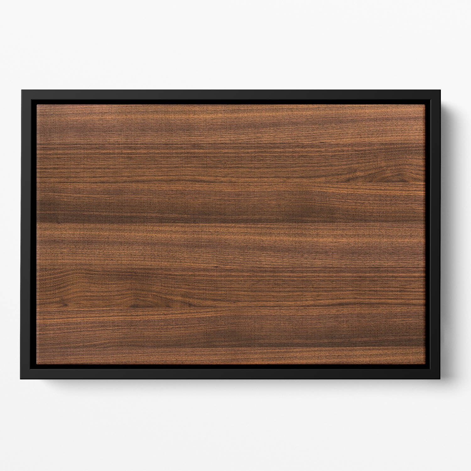 Walnut wood decorative Floating Framed Canvas