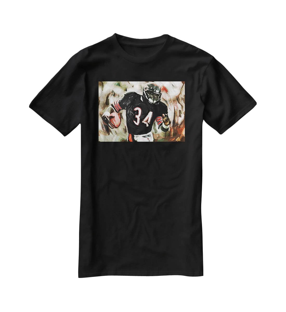 Walter Payton Chicago Bears T-Shirt - Canvas Art Rocks - 1