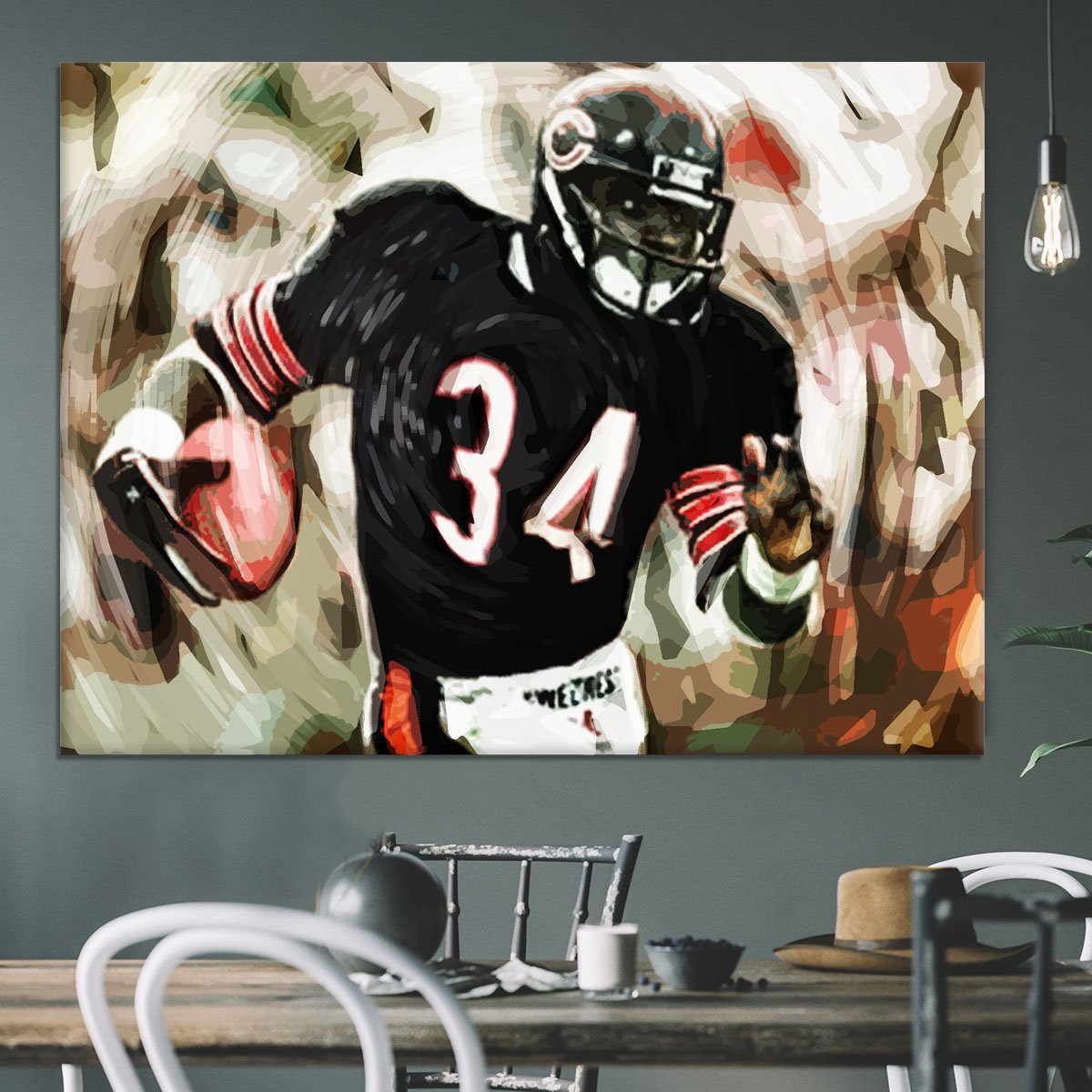Walter Payton Chicago Bears Canvas Print or Poster