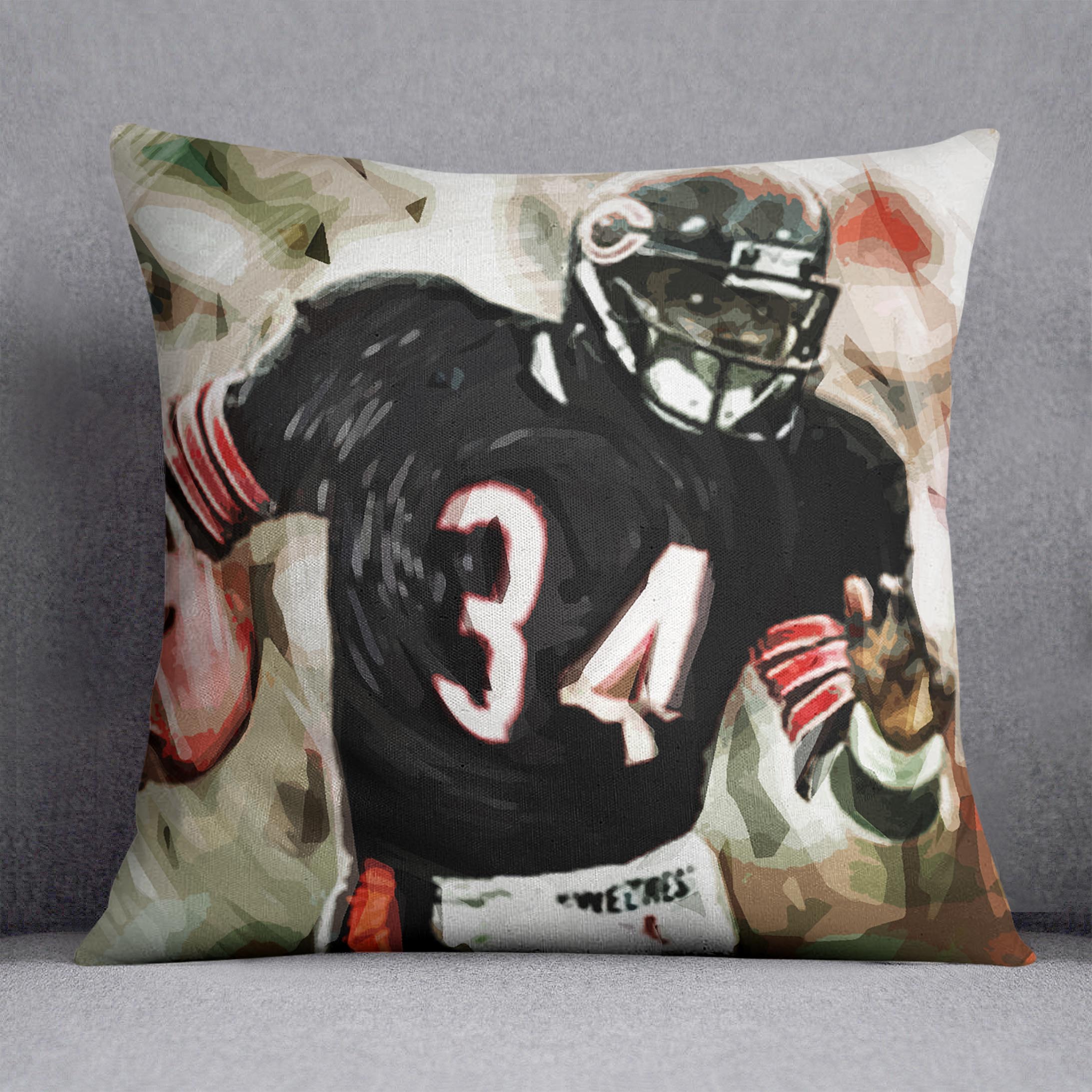 Walter Payton Chicago Bears Cushion