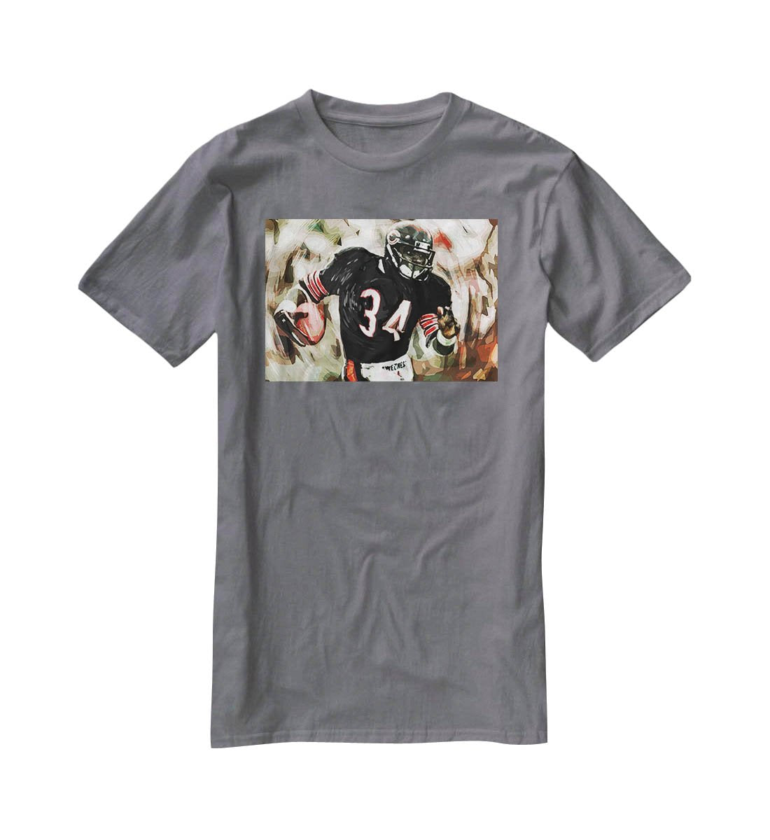 Walter Payton Chicago Bears T-Shirt - Canvas Art Rocks - 3