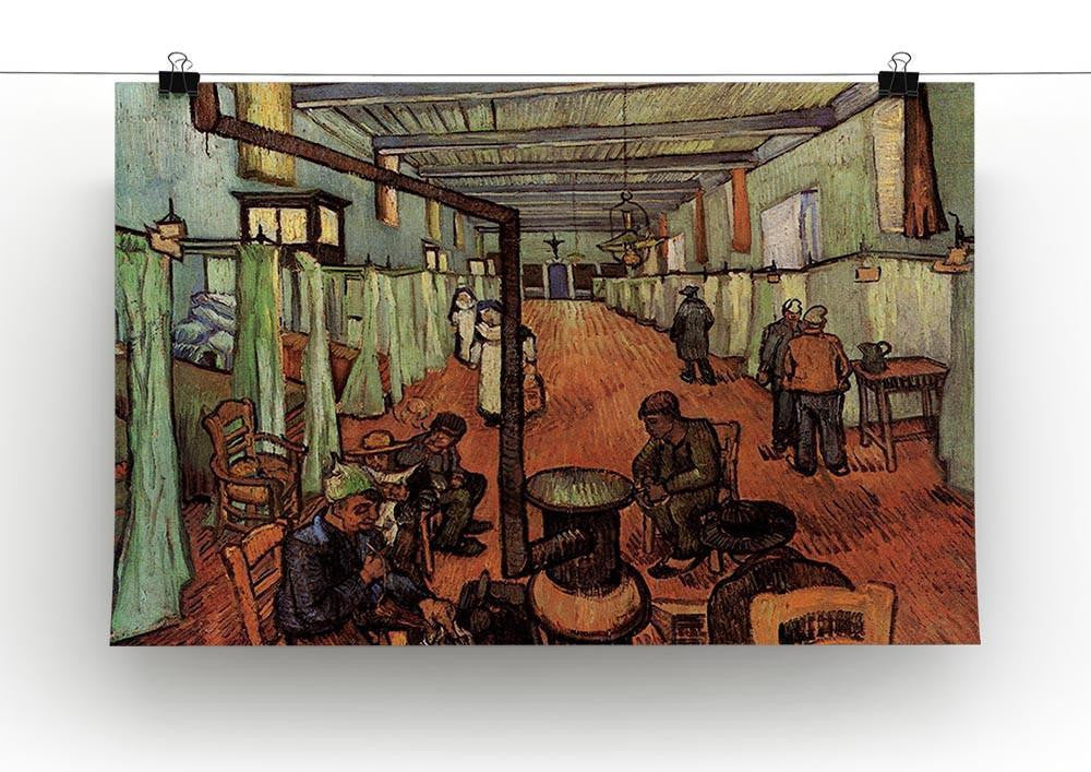 Ward in the Hospital in Arles by Van Gogh Canvas Print & Poster - Canvas Art Rocks - 2