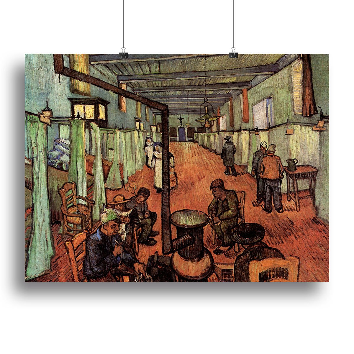 Ward in the Hospital in Arles by Van Gogh Canvas Print or Poster