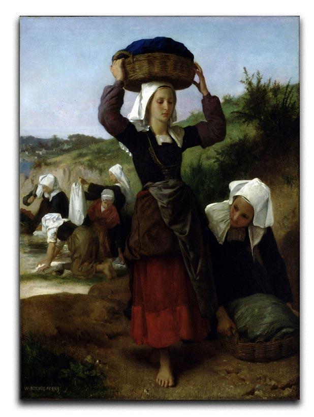 Washerwomen of Fouesnant By Bouguereau Canvas Print or Poster  - Canvas Art Rocks - 1
