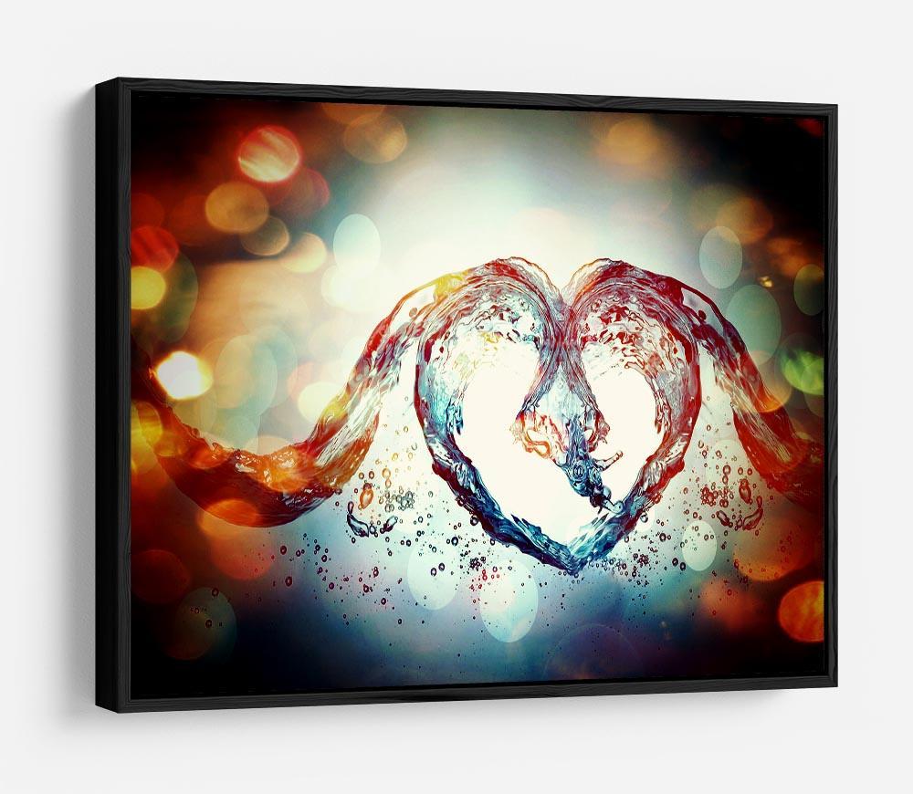 Water Heart HD Metal Print