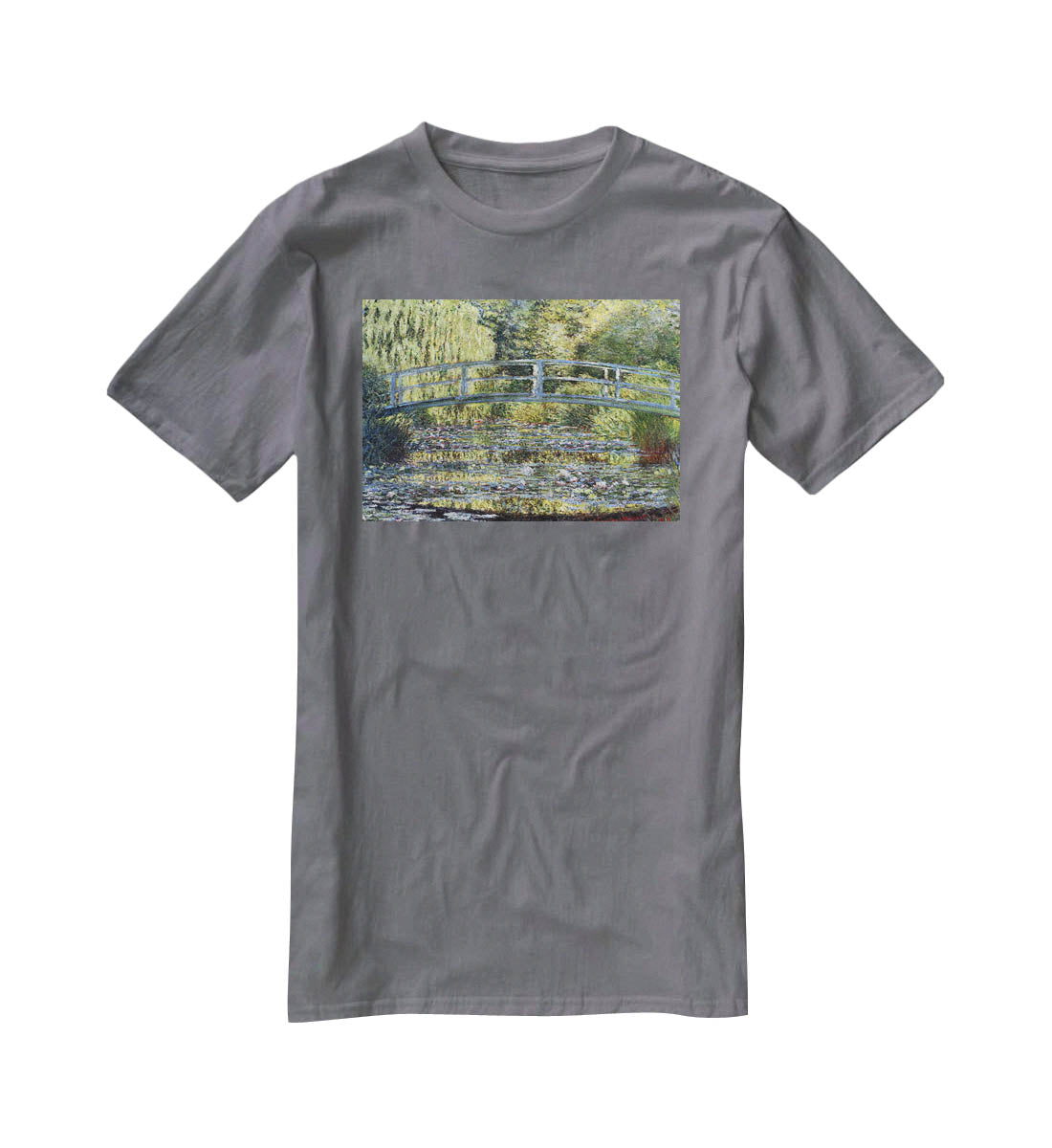Water Lilies 9 by Monet T-Shirt - Canvas Art Rocks - 3