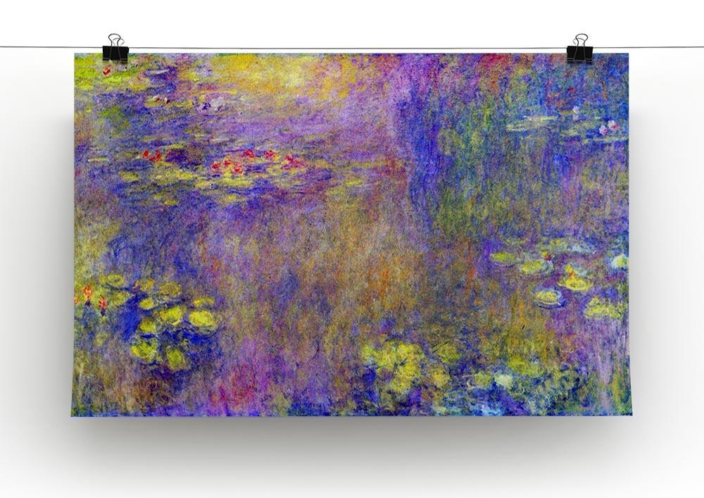 Water Lilies Yellow nirvana by Monet Canvas Print & Poster - Canvas Art Rocks - 2