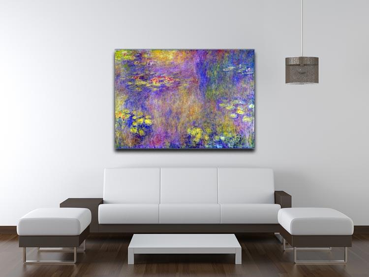 Water Lilies Yellow nirvana by Monet Canvas Print & Poster - Canvas Art Rocks - 4
