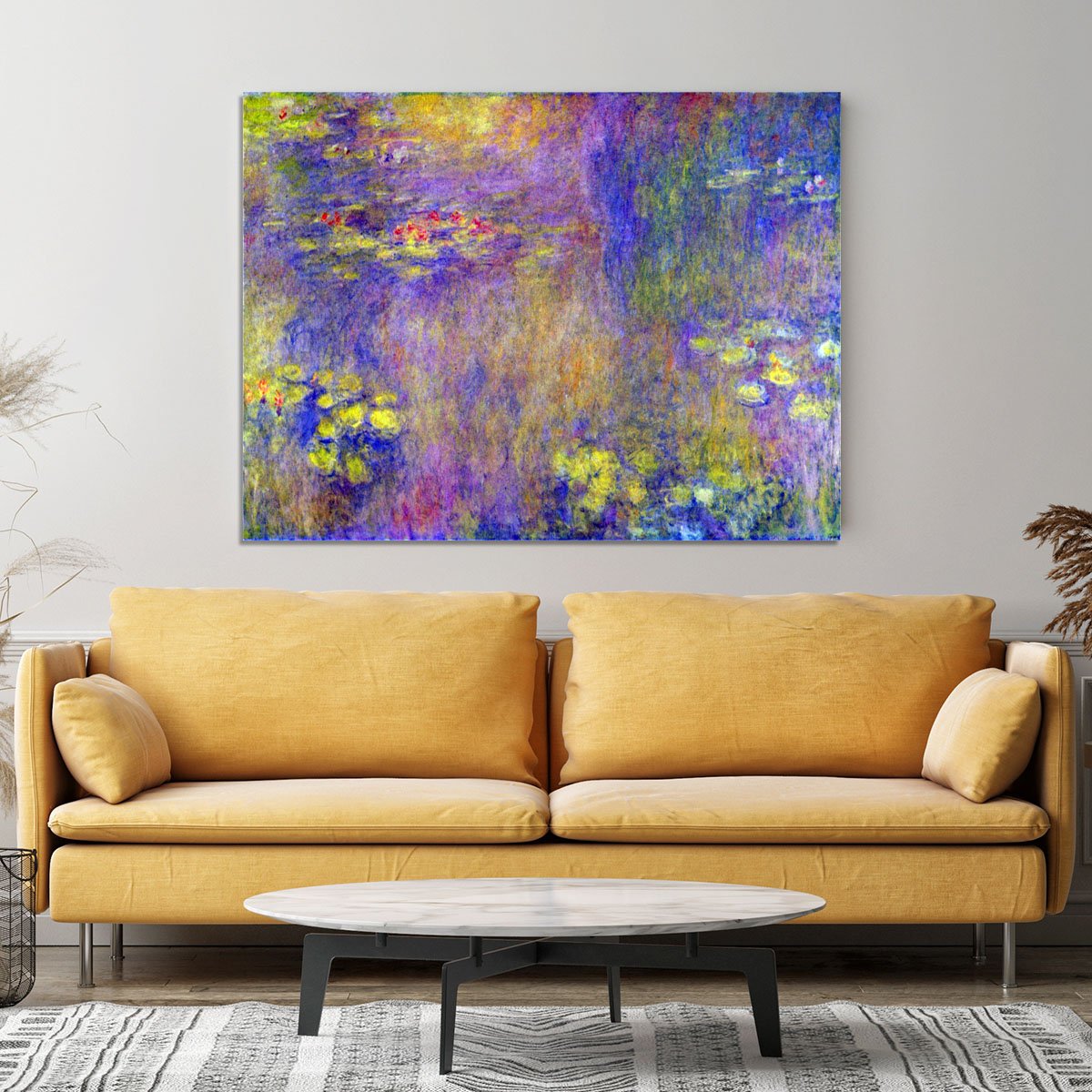Water Lilies Yellow nirvana by Monet Canvas Print or Poster