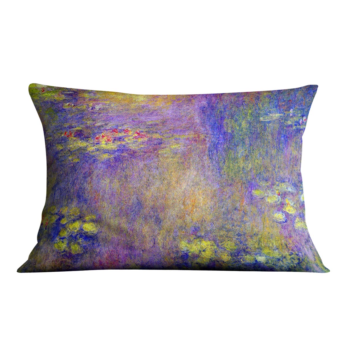 Water Lilies Yellow nirvana by Monet Cushion
