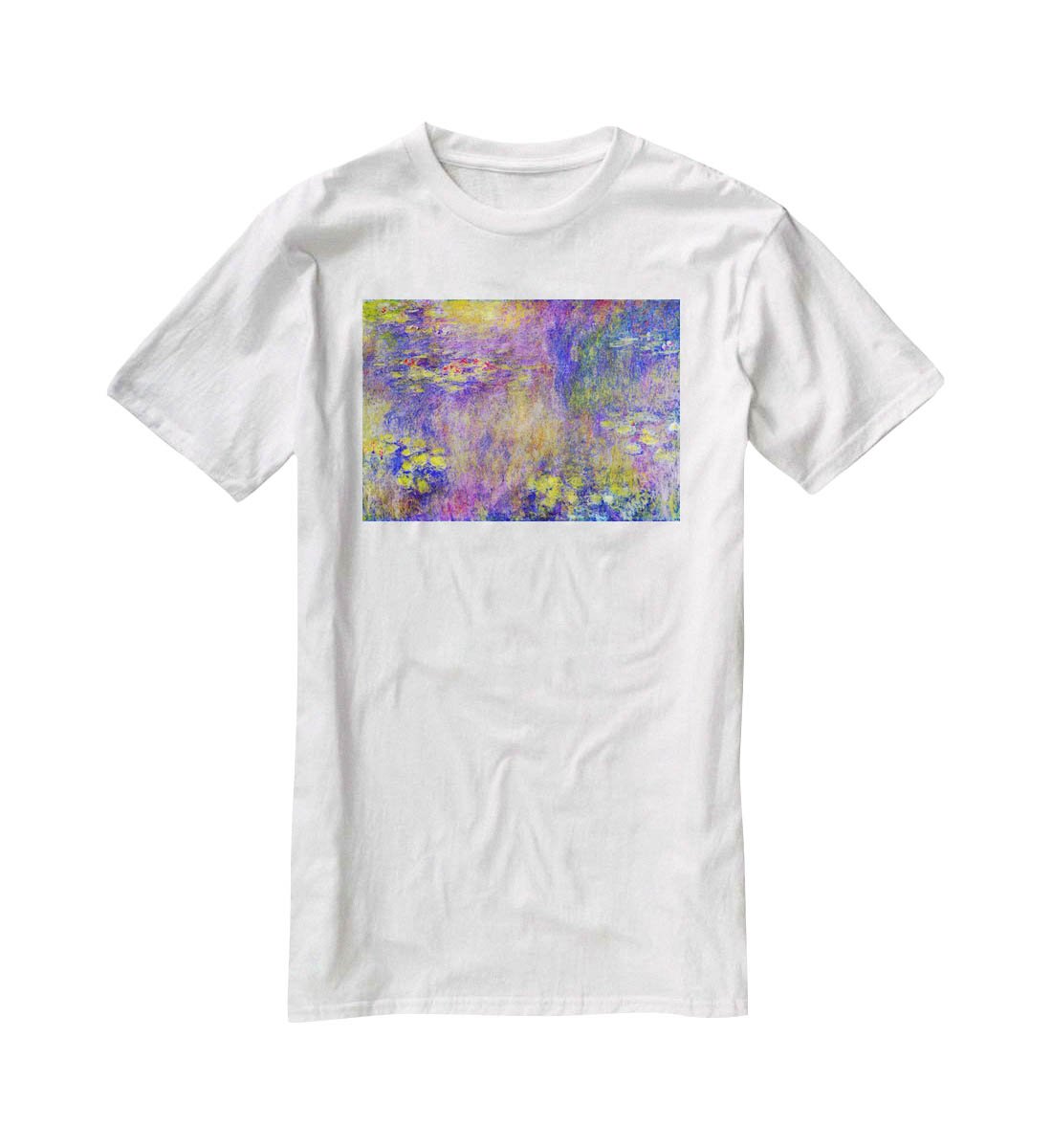 Water Lilies Yellow nirvana by Monet T-Shirt - Canvas Art Rocks - 5