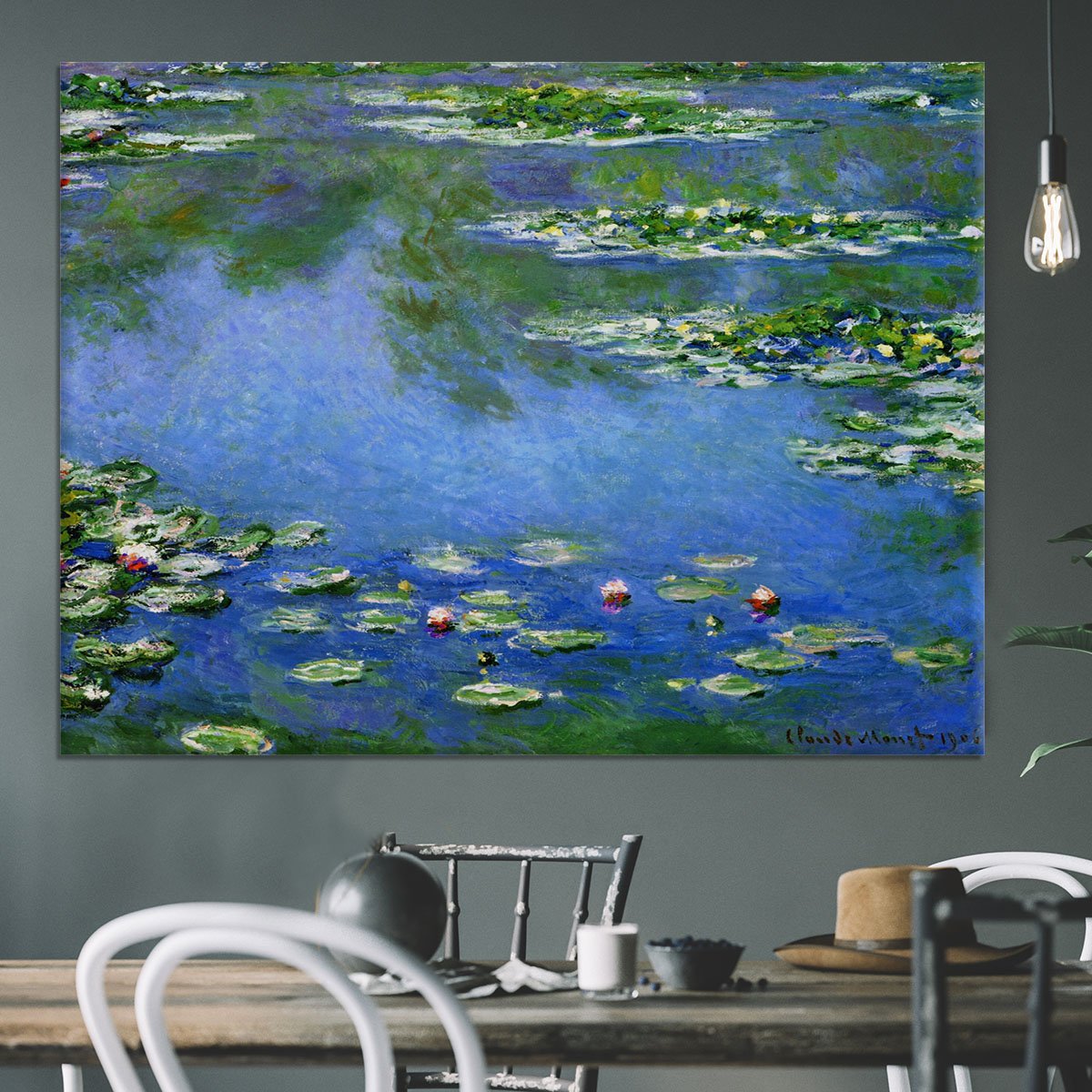 Water Lilies by Monet Canvas Print or Poster