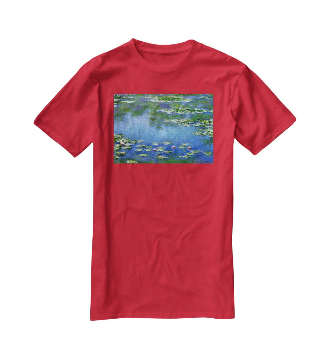 Water Lilies by Monet T-Shirt - Canvas Art Rocks - 4