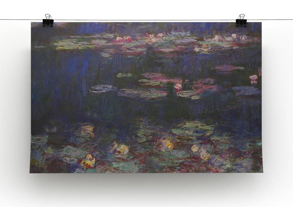 Water Lillies 11 by Monet Canvas Print & Poster - Canvas Art Rocks - 2