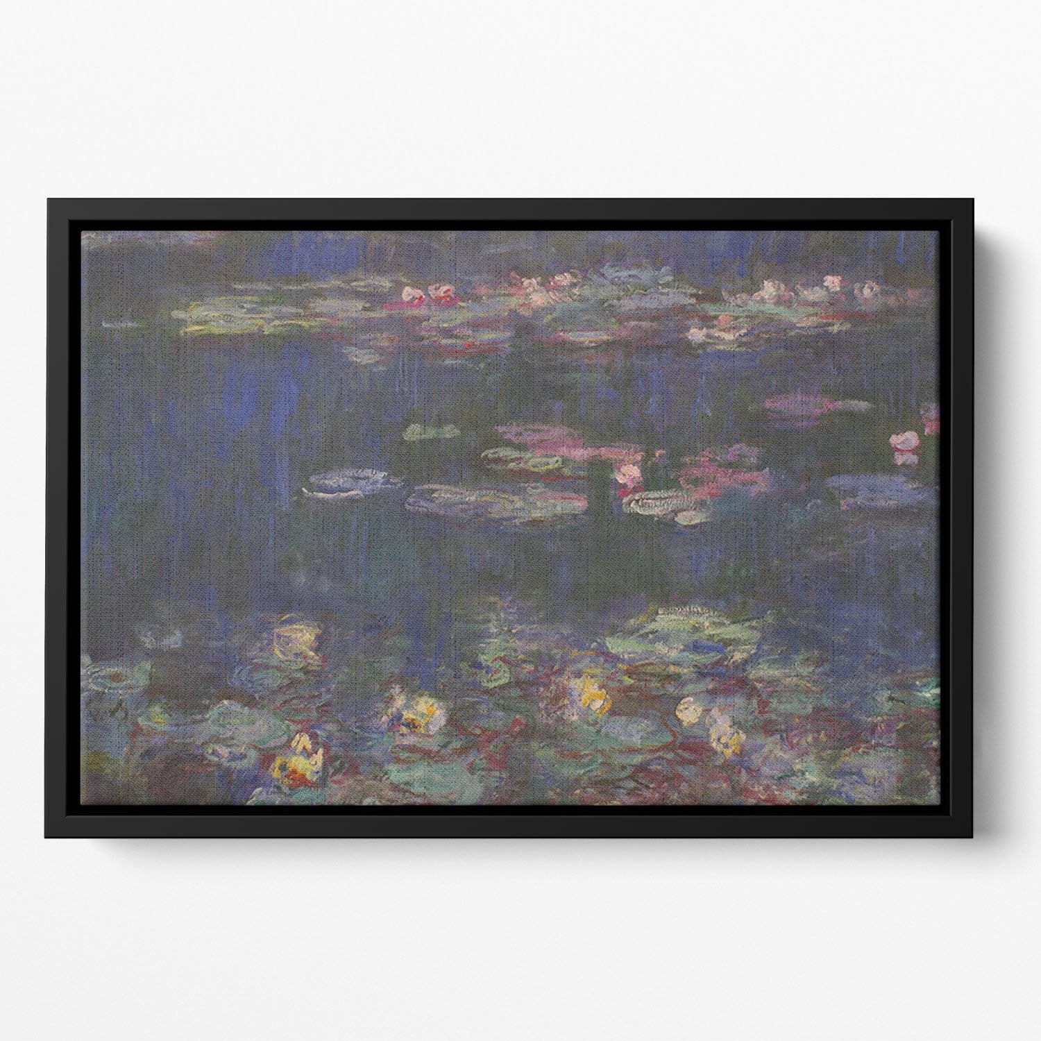Water Lillies 11 by Monet Floating Framed Canvas